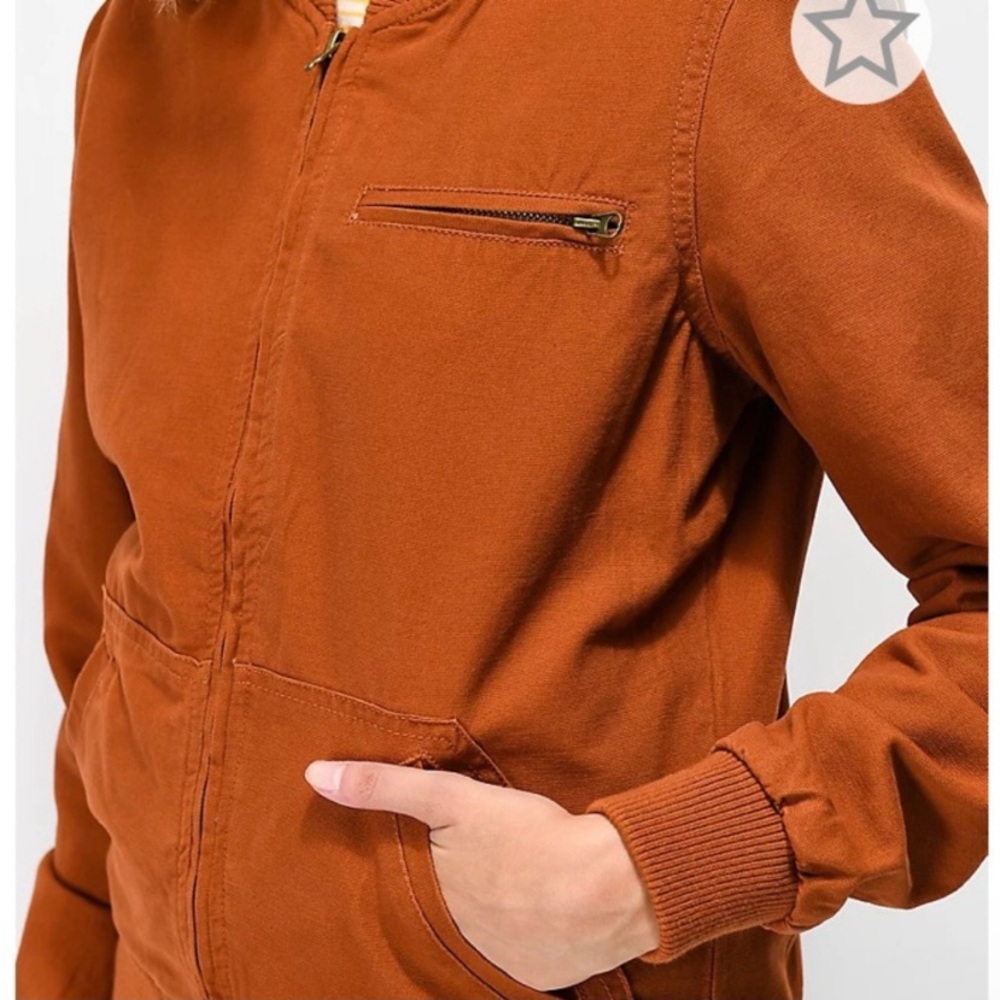*NWOT* Zumiez Empyre Rust Copper Burnt Orange Women’s Bomber Jacket | Medium